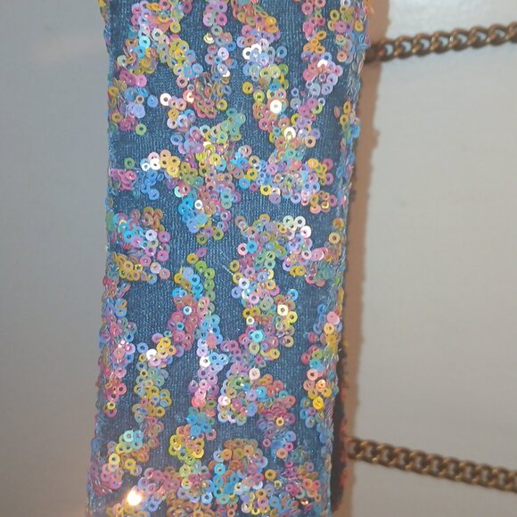 Kurt Geiger  sequin chain strap shoulder purse - Picture 9 of 9